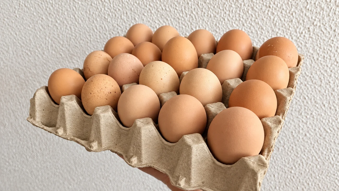 Bandeja de huevos marrones de Capón de Covelo